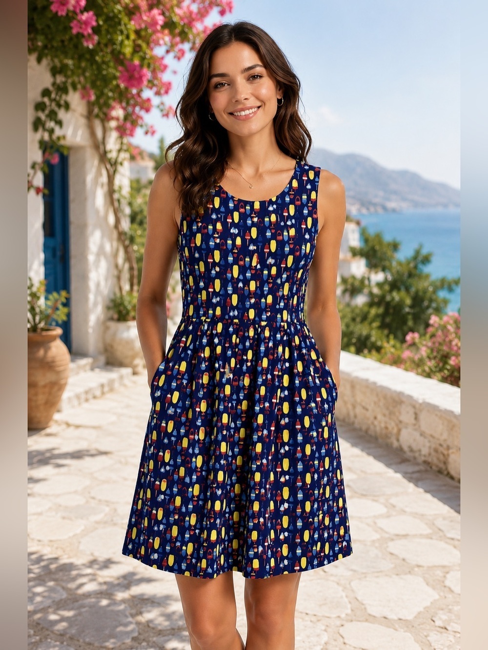 Sailor Sailor Nautical Buoy Fit & Glare Dress
